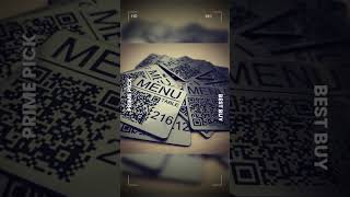 Custom QR Code Laser Engraved Discs: 50mm Square Tags Scan to order