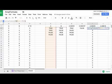Using arrayformula to auto-populate response columns