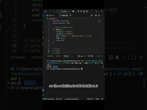 This C++ string output surprises even experienced devs! 🧠💥 #dsa #coding #fullstackwebdeveloper