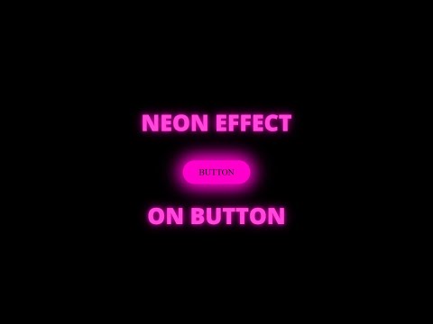 NEON Button Hover Effects HTML & CSS || CSS Animation Effects