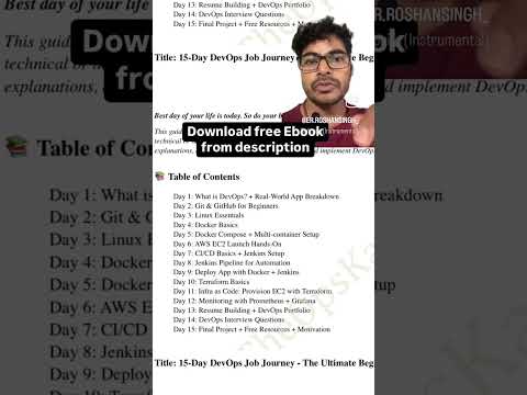 Devops Free eBook|15days journey #devops #devops #ebook #download #opskart