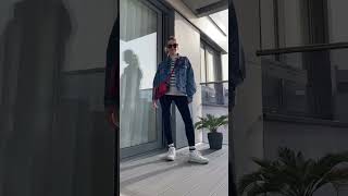 Spring basics:denim jacket and 10 ways to style it #ootd #outfit #ytshorts #grwm #denim #denimjacket