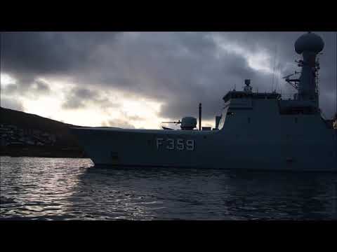 Søværnet skib på færøerne,