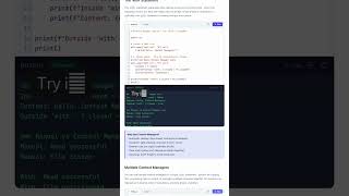 Python Context Managers - with Statement, __enter__, __exit__, contex… — in 30 seconds #python
