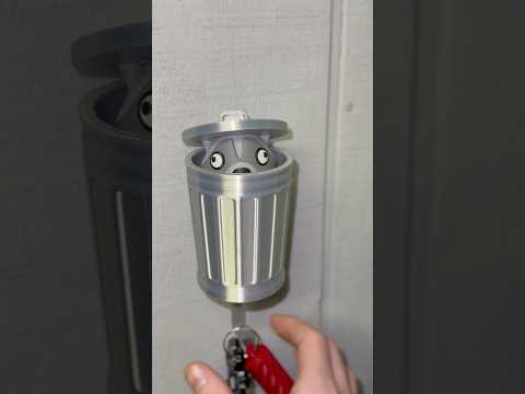 3D printed Peeking racoon key holder! #3dprinting #asmr #satisfying #3dprinted #keys