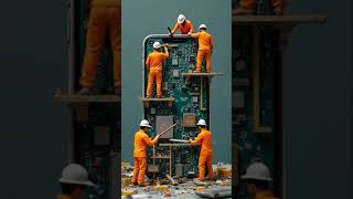 Tiny tech heroes at work — maintaining your smartphone from the inside out.