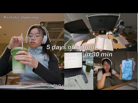 5 DAY STUDY VLOG: productive week as a medical PhD student