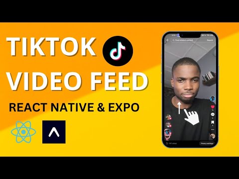 Tiktok Video Feed | React Native Expo Tutorial BONUS[ Double Tap to like video FEATURE]