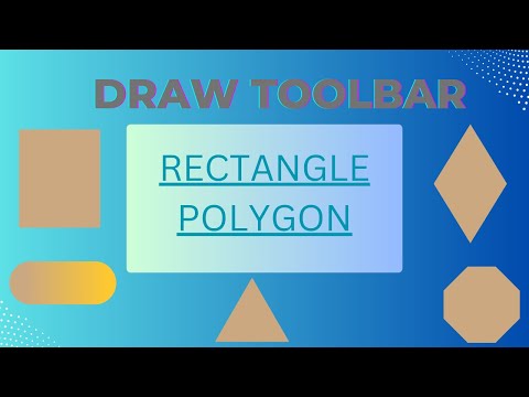 AutoCAD Tutorial for Beginners - DRAWTOOLBAR (RECTANGLE & POLYGON)