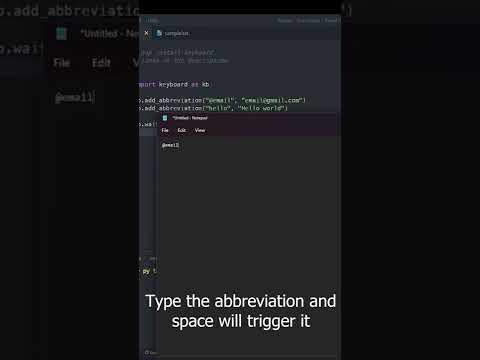 Create Python Abbreviation Completion Program in 3 Lines