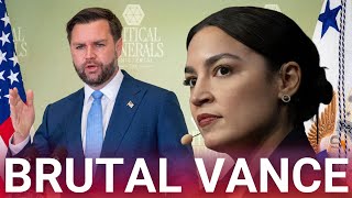 JD Vance bursts out laughing at AOC's 'embarrassing' answers at Munich Security Conference