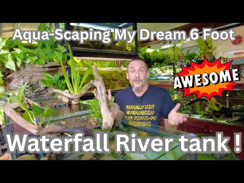 Aquascaping My Dream 6ft Waterfall River Tank | Full Build + Final Reveal!