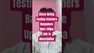 ✅ Cisco Software Test Engineer Jobs 2025 | Freshers Apply Online Now