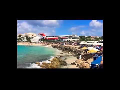Terrifyingly Close: Watch a Plane's Heart-Stopping Landing 😱 Crowded Beach in Shock! #travel #shorts