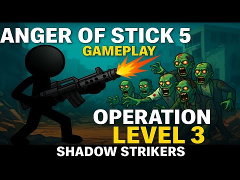 I found machine gun / Anger of stick 5 : zombie level 3 ☠️