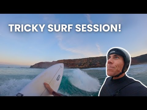 MY QUIVER and TRICKY SURF on a REMOTE FISHERMEN`S beach! RAW SURF POV