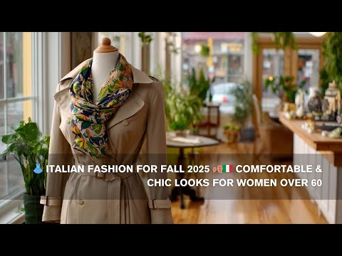 👗 Italian Fashion for Fall 2025 🍂🇮🇹 Comfortable & Chic Looks for Women Over 60