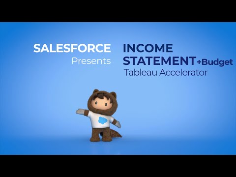 Tableau Accelerator: "Income Statement (+budget)"