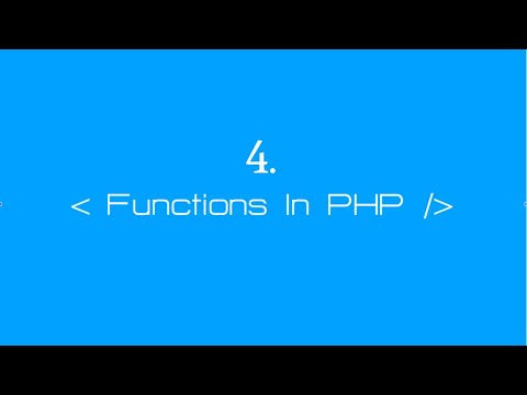 4 Understanding Functions in PHP HINDI