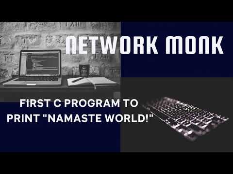 C program to print "Namaste World!"