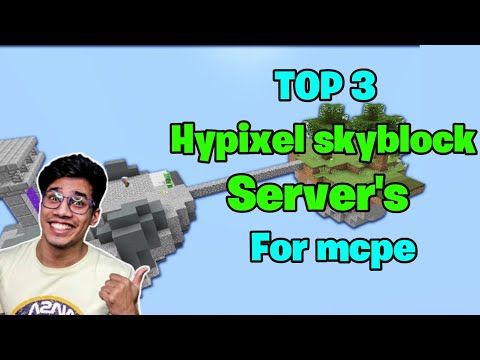 Full same hypixel skyblock server for mcpe | with jerry and minions | video by #NOTx72_GAMER