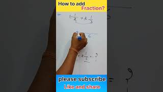 How to add Fraction || #mathsspecial #ssc #youtubeshorts #short