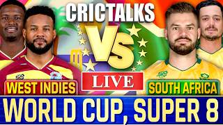 🔴 Live: WI vs SA, T20 World Cup 2026, Cricket Live Match Today Scores, Commentary, 1st Innings