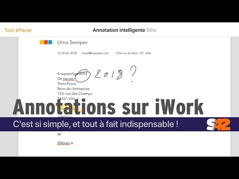 iWork annotation