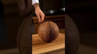 Cutting Coconut 🥥 🔴 Satisfying ASMR #asmr #asmrsounds #aiasmr #glassfruit #satisfyingvideo #ai