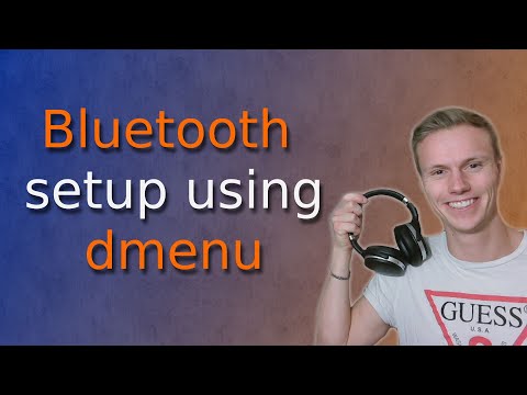 Linux bluetooth setup using dmenu