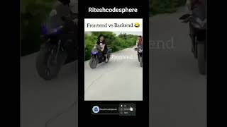 Frontend vs Backend 😂 Developer #frontend #backend #webdevelopment #webdesign #coding #viral #shorts