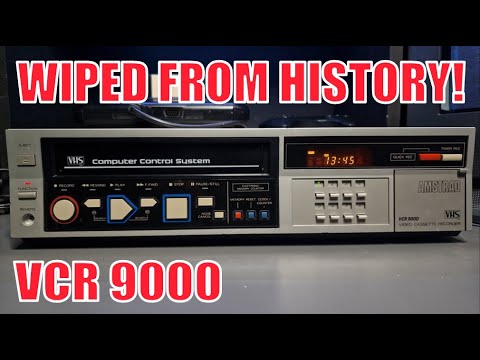 Amstrad VCR 9000 from 1985 - The VCR wiped from history #retrotech #vintage #vcr #vintagetech #vhs