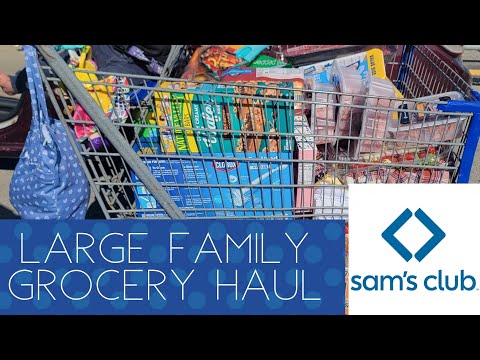 Large Family Grocery Haul - September Sam's Club! $647!!