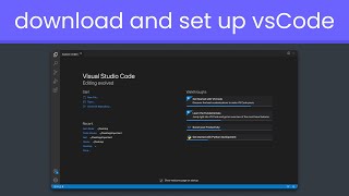 Download And Set-Up VScode | learnWeb pt.1