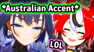 Kronii Copying Bae's Accent Suddenly Made Bae Laugh【Hololive EN】