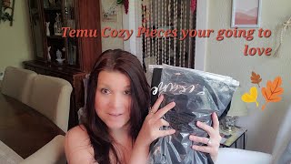 New Temu Haul and Try On🌻These Comfy Cozy Pieces are perfect for Transitioning into Fall🍁🍂