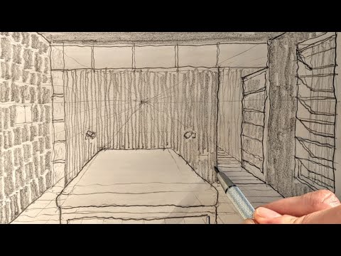 One Point Perspective - Architectural Drawing Practice