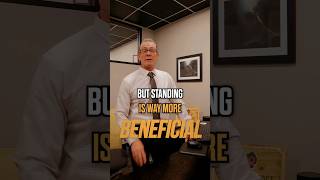 Do you find yourself sitting 8 hours every day at work? A standing desk can help! #posture