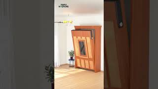 Solid Wood Bed & Desk Design | Smart Multifunctional Furniture #home #smartdesign