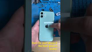 Your iPhone have Broken back glass don’t worry that much!