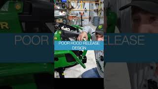 TRACTOR accessories...POOR HOOD RELEASE DESIGN AND BRUSH GUARDS #tractor