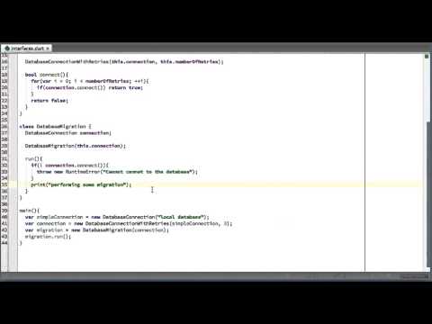 Dart Screencasts. Episode 6 Interfaces