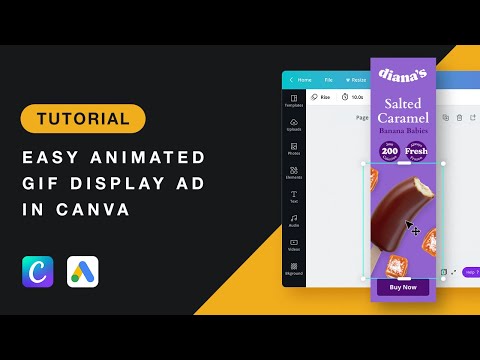 GIF Animated Display Advertisement (Easy Google Ad Made With Canva)