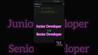 Junior vs Senior Dev: Who Writes Better HTML? #coding #htmltricks #programming #tricks #python