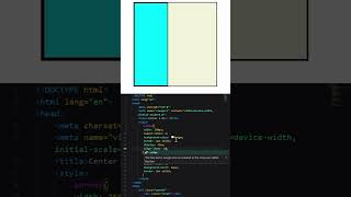 How to centre a div in css using Flexbox || #css #html #shorts