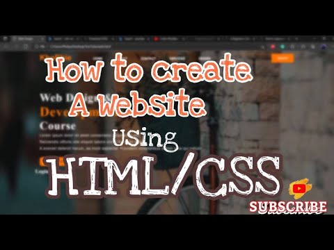 How To Create A Website with a Login box Using HTML And CSS Step by Step Website Tutorial PART 1