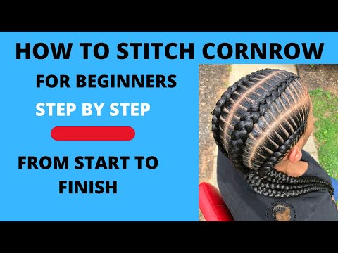 HOW TO CORNROW FOR BEGINNERS| step by step  Ep.15 #how to cornrow #protective hair style