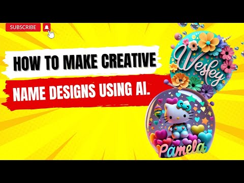How to make creative name designs using AI..#ideogram #ideogramai #namedesign #aicreation #aiimages