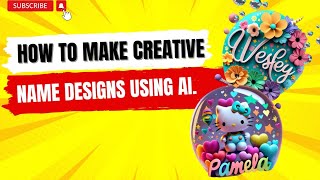 How to make creative name designs using AI..#ideogram #ideogramai #namedesign #aicreation #aiimages