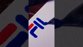 FILA Logo design | Stylish alphabets | #painting #art #logo #alphabet #shorts #learnlogodesign